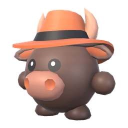 Buster the bull, full-figure portrait