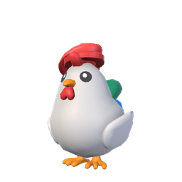 Kit, the smallest of the three chickens