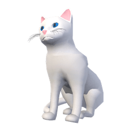 Mittens the cat, sitting