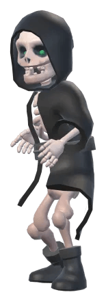 Captain Rattles, full figure