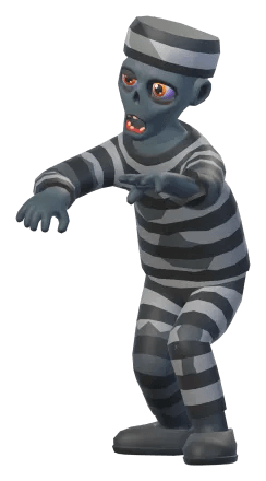 Prisoner zombie, full figure